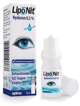 Lipo Nit Augentropfen GEL Hyaluron 0,3 % compact