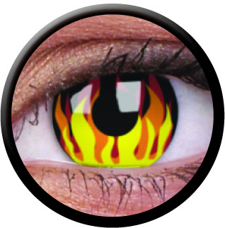 Farbige Kontaktlinsen Flame Hot