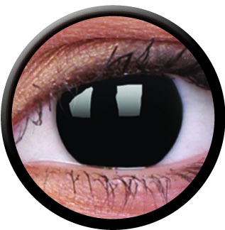 Farbige Kontaktlinsen-Paar Blind Black