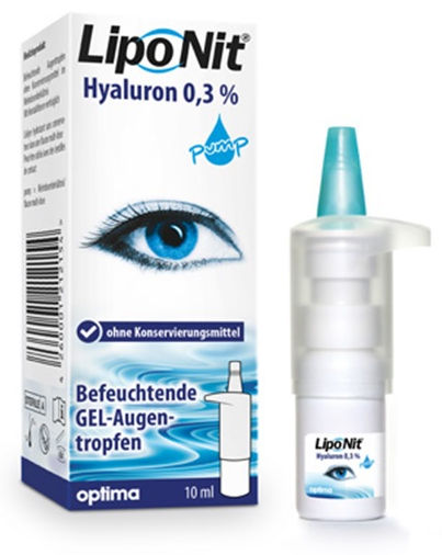 Lipo Nit Augentropfen GEL Hyaluron 0,3 % pump