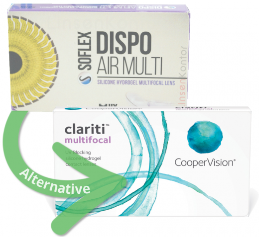 Dispo Air Multi (Somofilcon A ehemals Filcon II3) - LOW (+1,25 bis +2,00) 6er Packung