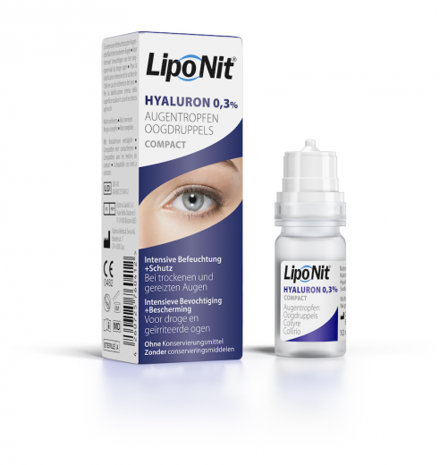 Lipo Nit Augentropfen GEL Hyaluron 0,3 % compact