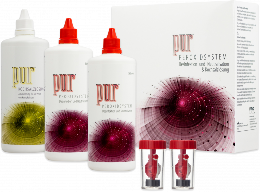 pur Peroxidsystem Vorratspack 2x360 ml Peroxidlösung + 360 ml Kochsalzlösung