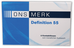 ONS MERK Definition 55 - Hioxifilcon A Testlinse