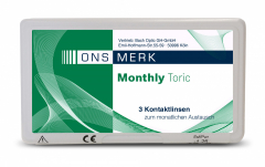 ONS MERK Monthly - Methafilcon A Toric Testlinse