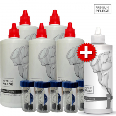 Premium Pflege - Peroxid 5x360ml + 360ml Kochsalzlösung - Sparpaket